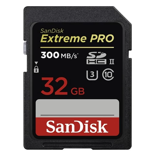 SANDISK Memóriakártya SDHC EXTREME PRO 32GB, 300MB/S, UHS-II, U3